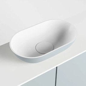 Mondiaz Fowy toiletmeubel 100cm clay met lichtgrijze waskom midden en kraangat