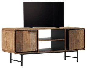 DTP Home Evo Tv-meubel Teak Met Ronde Hoeken 145 Cm - 145x40x60cm.