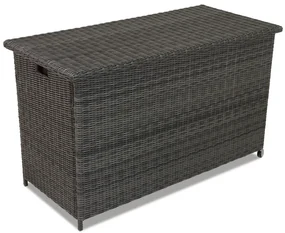 Kunststof rotan tuinbox voor kussens Toledo 945l antraciet Garden Point