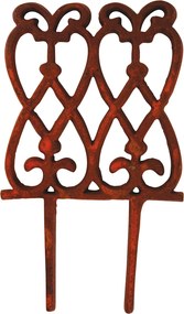 Esschert Design Gietijzeren perkhek met sierlijke krullen 15x28cm