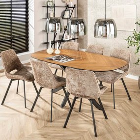 Organische Eetkamertafel Teak 180 Cm - 180 X 95cm.