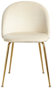 Gouden Dalnia Stoel Fluweel