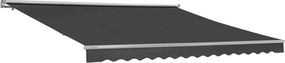 Grijze terraszonwering 395 x 300 cm Garden Point
