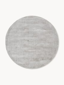 Rond handgeweven viscose vloerkleed Jane