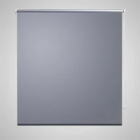 vidaXL Rolgordijn verduisterend 140 x 230 cm grijs