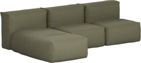 Soft Zitzak Outdoor 3 Seater + Lounger - Kirra Olive
