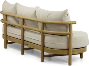 Stoel en Bank Loungeset 5 personen Teak Old teak greywash  Santika Furniture Santika