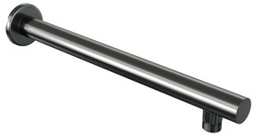 Brauer Gunmetal Edition complete inbouw regendouche met staafhanddouche, rechte wandarm en hoofddouche 20cm set 1 gunmetal geborsteld PVD