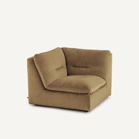 Modulaire 90° hoek in linnen fluweel, GIULIANO