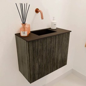 Mondiaz Joya 50cm toiletmeubel shadow met wastafel faye midden zonder kraangat urban
