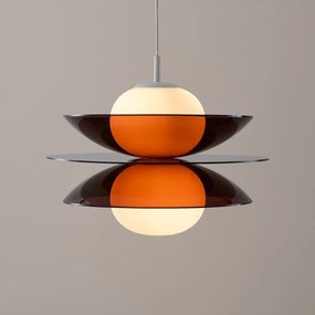 Hanglamp van plexiglas en opalineglas, Okara