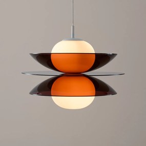 Hanglamp van plexiglas en opalineglas, Okara