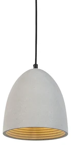 Moderne hanglamp zwart met grijs beton - Eton Modern E27 rond Binnenverlichting Lamp