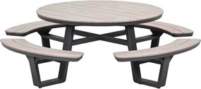 Garden Impressions Sarria picknick set Ø148 x 75 - donker grijs