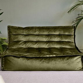 Cloudy Velvet Zitzak - Olive