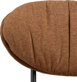 SOPHIA Terracotta (Apia 272)/zwart onderstel - RELAXFAUTEUIL STOEL VOOR DE WOONKAMER/HET KANTOOR MET BEKLEDING
