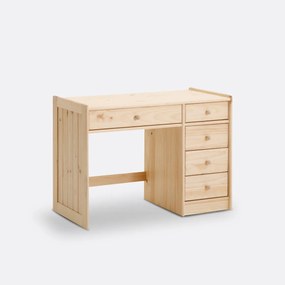 Bureau in massief grenenhout en MDF, GABY