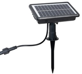 Buiten lichtsnoer 10m incl. LED 10-lichts solar - Russell Modern IP44 Buitenverlichting