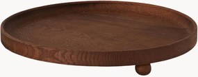 Rond dienblad Inka van eikenhout