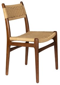 Dutchbone Cecile Houten Frame Stoel Walnut