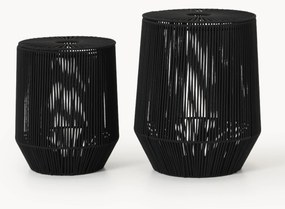 Handgeweven wasmanden Gabe van touw, 2-delig