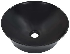 vidaXL Wastafel 41x12,5 cm keramiek zwart