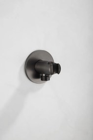 Saniclear Plus inbouw regendouche met inbouw douchekop 30x30cm verouderd ijzer - gunmetal