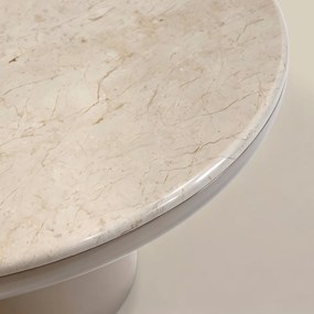 Salontafel Marmer Hoogglans Rond - 80 X 80cm.