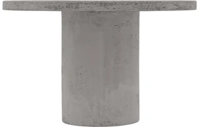 Goossens Salontafel Stone rond, beton grijs, urban industrieel, 50 x 31 x 50 cm