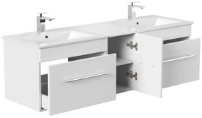 Saniclear Fortuna Badkamermeubel 150 hoogglans wit