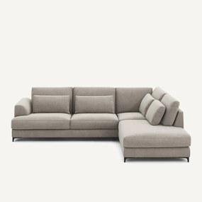 Omvormbare hoekbank rechts in chenille fluweel, Marsile