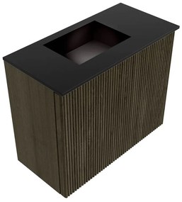 Mondiaz Joya 50cm toiletmeubel shadow met wastafel faye links zonder kraangat urban
