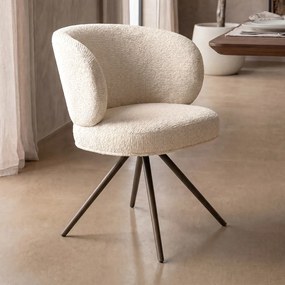 Eetstoel Brons Frame Beige