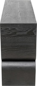 Kare Design Curve Black Sidetable Zwart Hout - 120 X 38cm.
