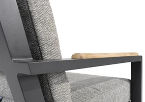 4 Seasons Outdoor Proton low dining chair - Showroommodel  Tuinstoel    antraciet weerbestendig