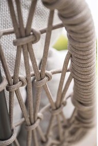Garden Impressions Selene loungestoelen taupe - Tepa bijzettafel Ø50x48 cm