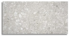 Vloertegel 60x120 Cm Terrazzo Rock Licht Grijs N56