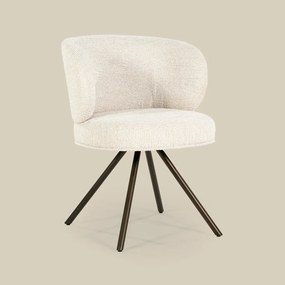 Eleonora Jayson Eetstoel Brons Frame Beige