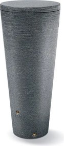 Prosperplast Tubo Regenton 2-in-1 - 320 liter - Graniet antraciet - Inclusief plantenpot deksel