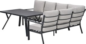Garden Impressions Senja lounge dining set 3-delig rechts - sandstone