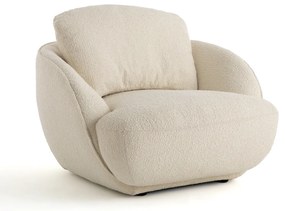 Ronde XL-fauteuil in bouclé, Alpine