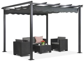 Vrijstaande terraspergola Tenerife 3 x 3m grijs Garden Point