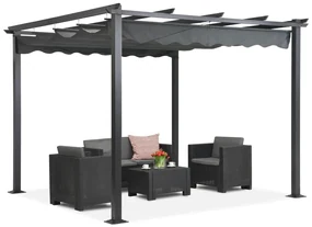 Vrijstaande terraspergola Tenerife 3 x 3m grijs Garden Point