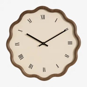 Axley Wandklok Ø35 Cm In Mdf Bruin – Karamel - Sklum