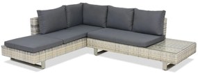 Luxe rotan loungeset Ligurië Garden Point Garden Point antraciet