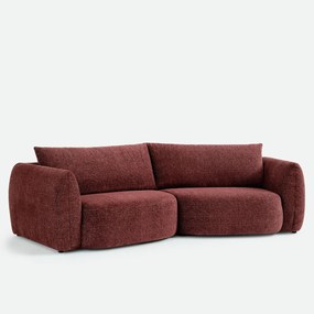 5-zits trapezebank in gemêleerde chenille, EDITH