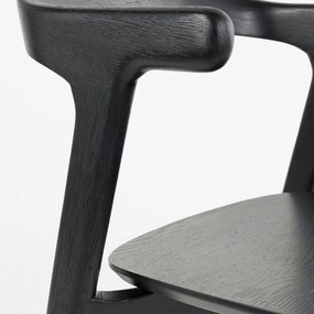 Zuiver Northwood Black Houten Eetkamerstoel Zwart Minimalistisch