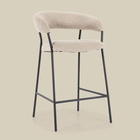 Eleonora Luka Barkruk Boucle Stof Taupe