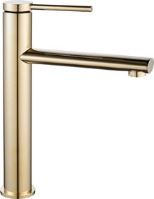 Wastafelkraan Rea Oval Gold High