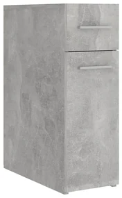 vidaXL Apothekerskast 20x45,5x60 cm spaanplaat betongrijs
